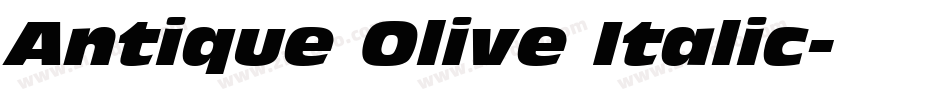 Antique Olive Italic字体转换